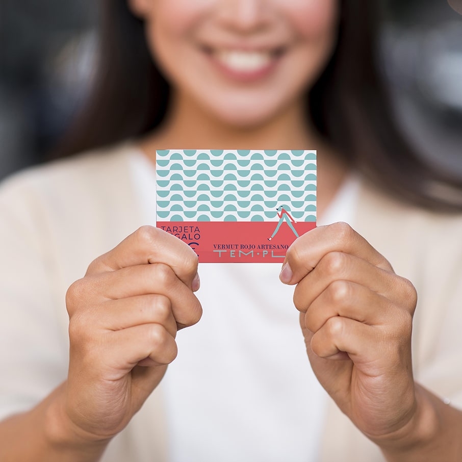 Tarjeta regalo Vermut Templat